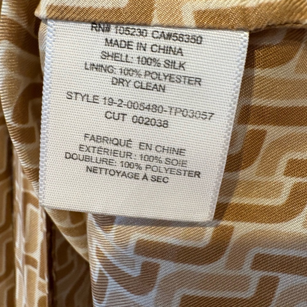 Joie Joslin Silk Printed Blouse in Oak - Picture 8 of 12